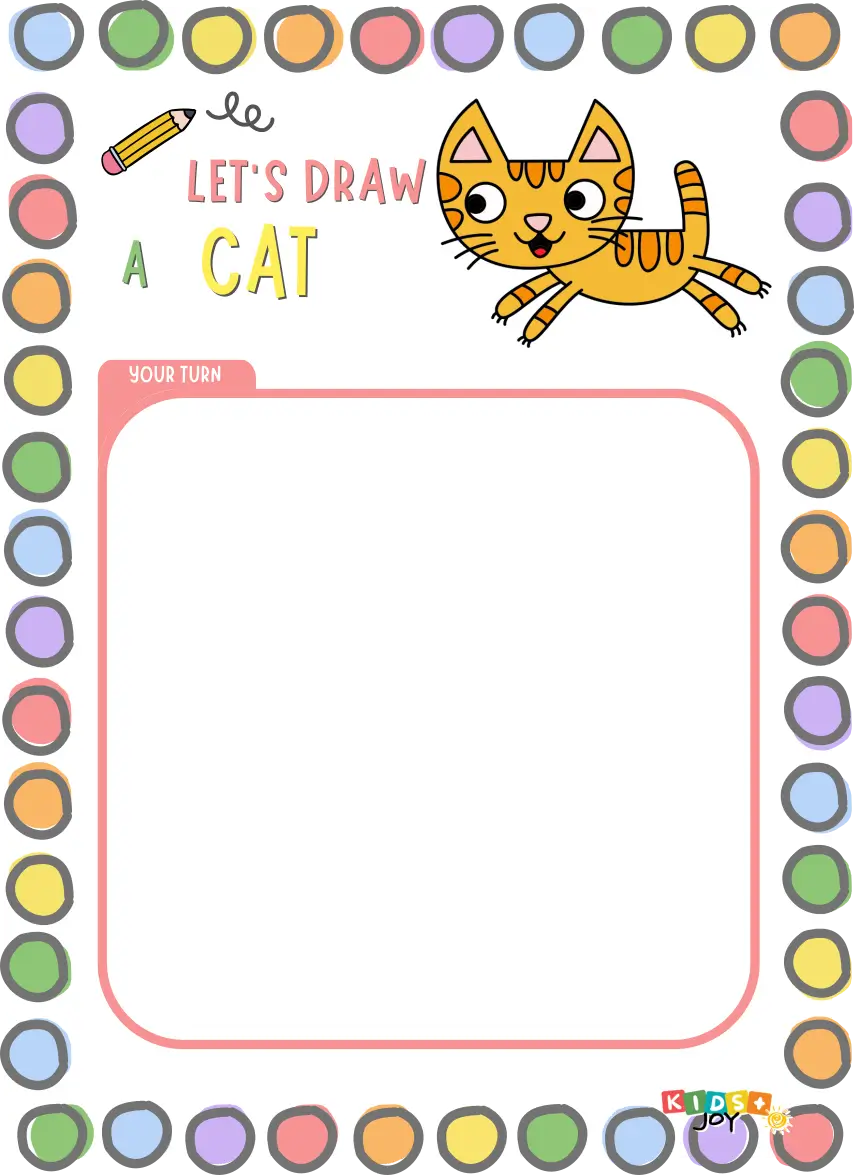 Lets draw a tabby cat step by step