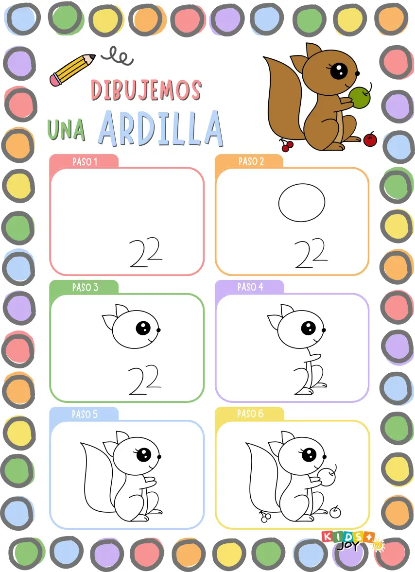 C mo Dibujar Una Ardilla Bonita F cil Paso A Paso K J