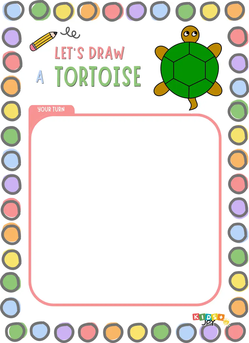 Wie man eine Landschildkröte Schritt für Schritt zeichnet