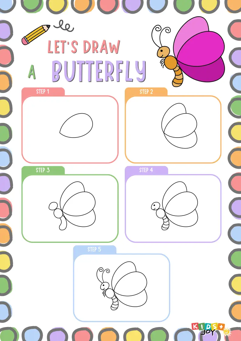Wie man eine Mariposa Schritt für Schritt zeichnet