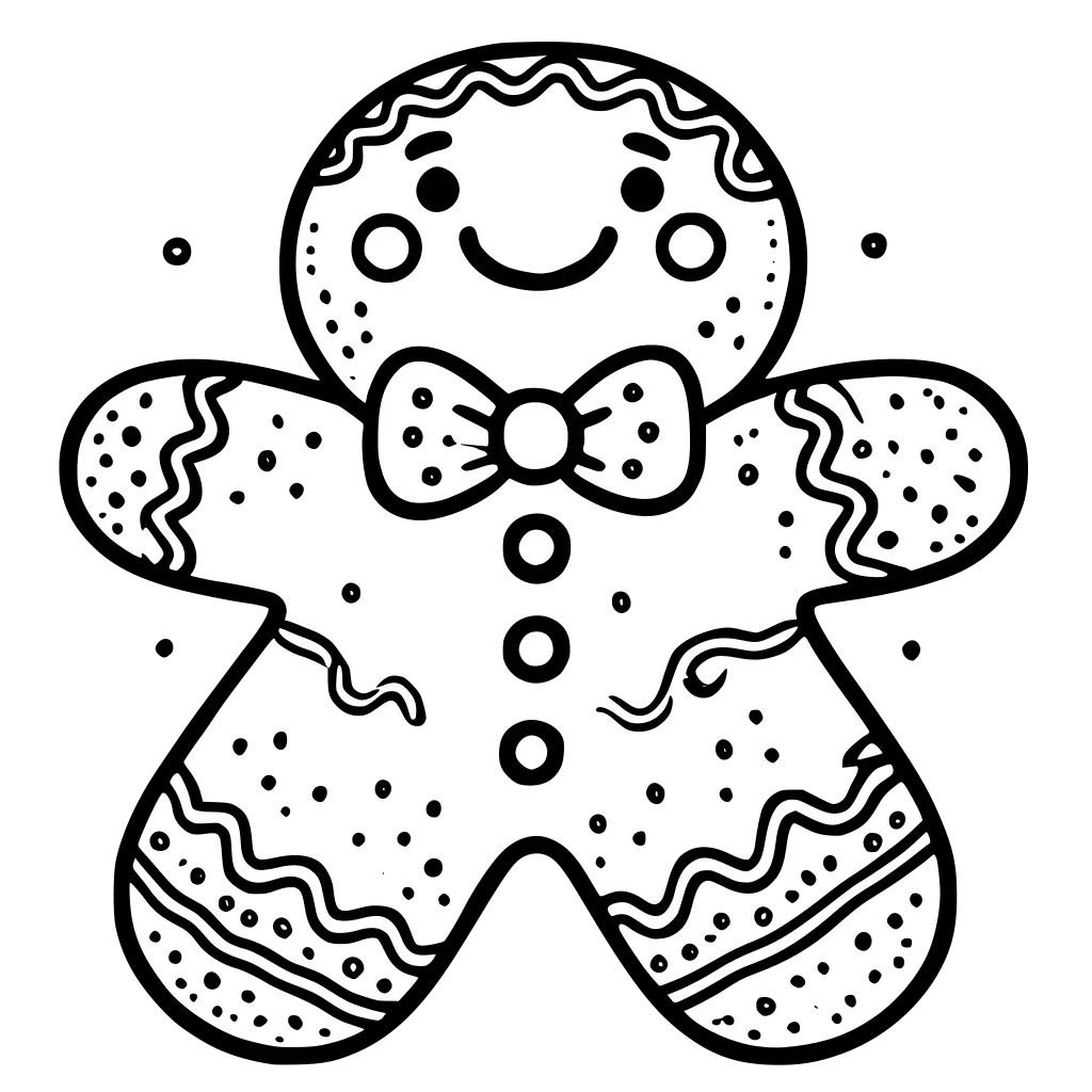 Gingerbread Cookie coloring page