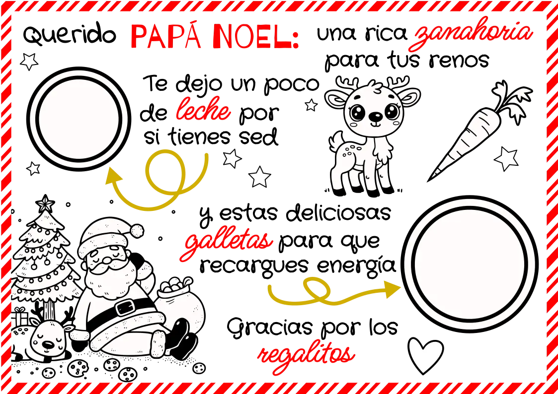 Santa Claus Placemat coloring page