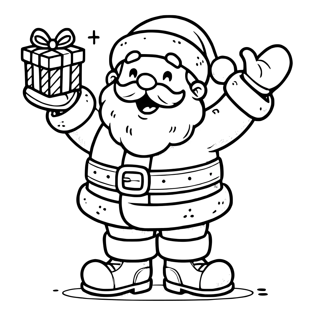 santa claus coloring page